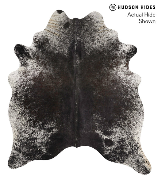 Salt and Pepper Black Cowhide Rug #68005