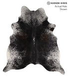 Salt and Pepper Black Cowhide Rug #68006