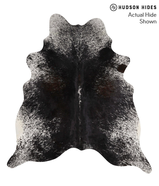 Salt and Pepper Black Cowhide Rug #68006