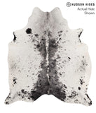 Salt and Pepper Black Cowhide Rug #68025