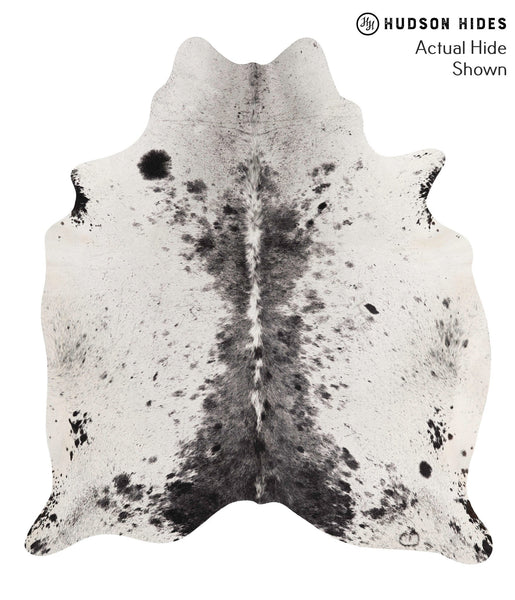 Salt and Pepper Black Cowhide Rug #68025