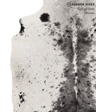 Salt and Pepper Black Cowhide Rug #68025