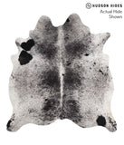 Salt and Pepper Black Cowhide Rug #68026