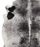 Salt and Pepper Black Cowhide Rug #68026