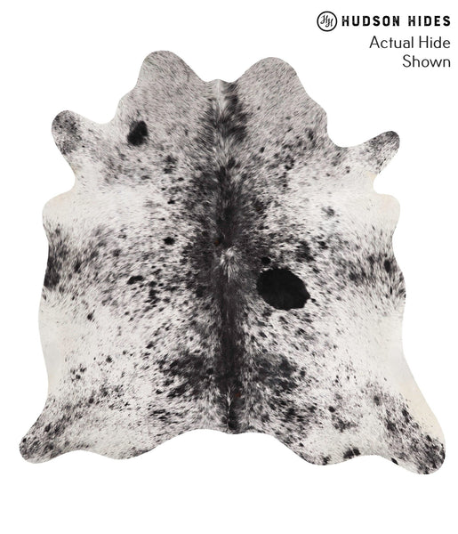 Salt and Pepper Black Cowhide Rug #68045