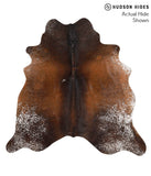Salt and Pepper Brown Cowhide Rug #68157