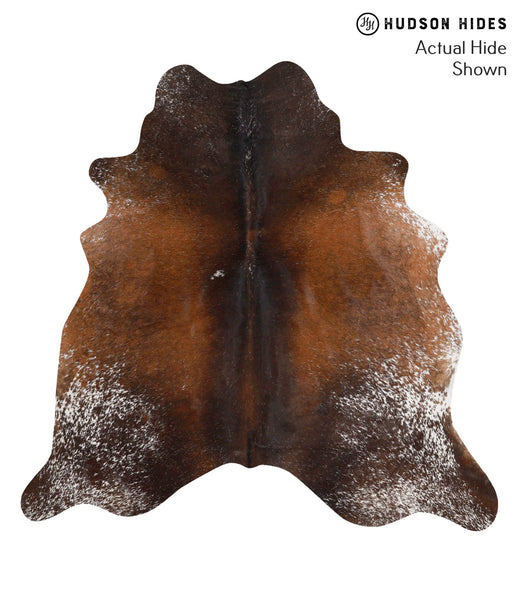 Salt and Pepper Brown Cowhide Rug #68157
