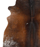 Salt and Pepper Brown Cowhide Rug #68157