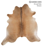 Brown with Red Cowhide Rug #68234