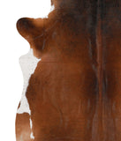 Brown with Red Cowhide Rug #68243