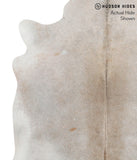 Grey with Beige Cowhide Rug #68282