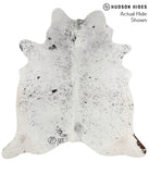Salt and Pepper Black Cowhide Rug #68283
