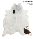 Salt and Pepper Brown Cowhide Rug #68311