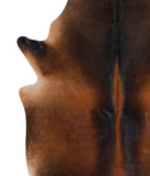 Brown with Red Cowhide Rug #68363