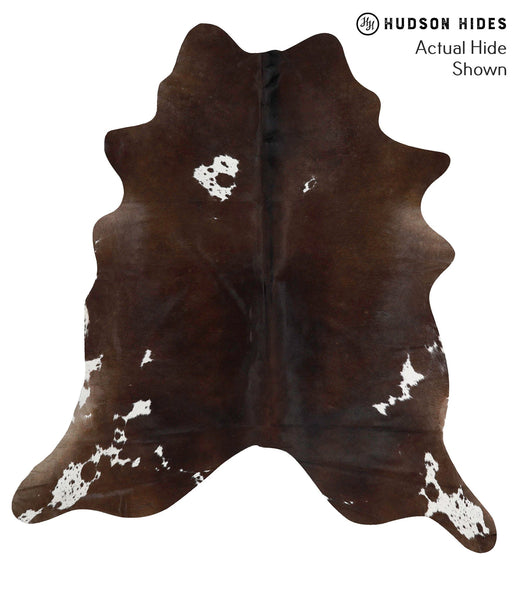 Chocolate and White Cowhide Rug #68391