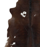 Chocolate and White Cowhide Rug #68391