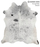 Salt and Pepper Black Cowhide Rug #68423