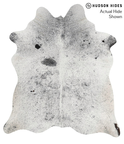 Salt and Pepper Black Cowhide Rug #68423