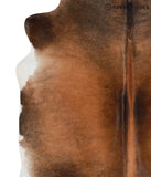 Brown with Red Cowhide Rug #68472