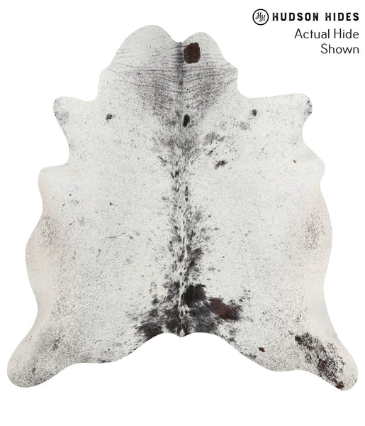 Salt and Pepper Black Cowhide Rug #68526