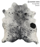 Salt and Pepper Black Cowhide Rug #68527