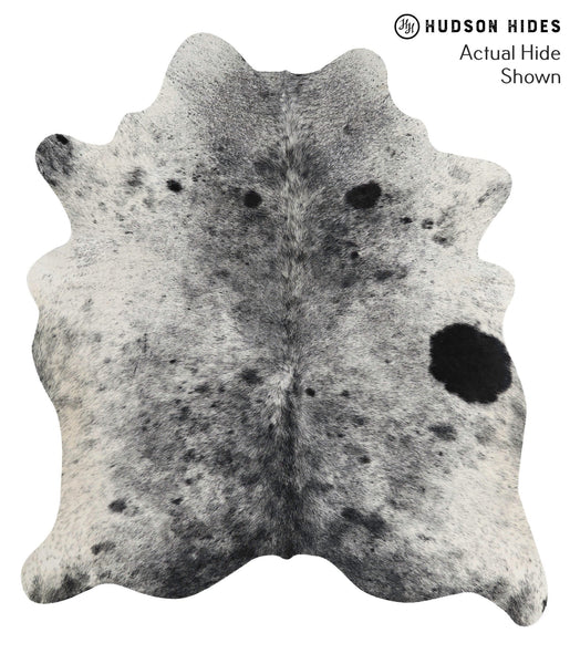 Salt and Pepper Black Cowhide Rug #68527