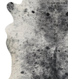 Salt and Pepper Black Cowhide Rug #68527