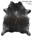 Salt and Pepper Black Cowhide Rug #68539