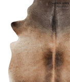 Brown with Red Cowhide Rug #68542