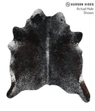 Salt and Pepper Black Cowhide Rug #68546