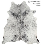 Salt and Pepper Black Cowhide Rug #68557