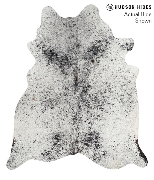 Salt and Pepper Black Cowhide Rug #68557