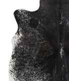 Salt and Pepper Black Cowhide Rug #68608