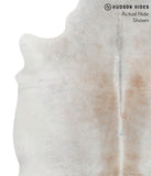 Grey with Beige Cowhide Rug #68623