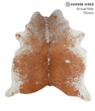 Salt and Pepper Brown Cowhide Rug #68670