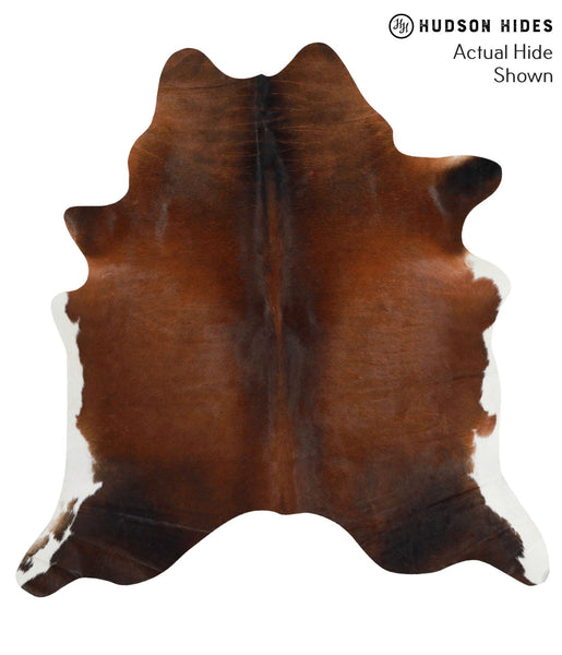 Chocolate and White Cowhide Rug #68691