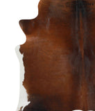 Chocolate and White Cowhide Rug #68691