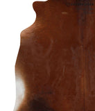 Brown with Red Cowhide Rug #68702
