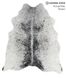 Salt and Pepper Black Cowhide Rug #68711