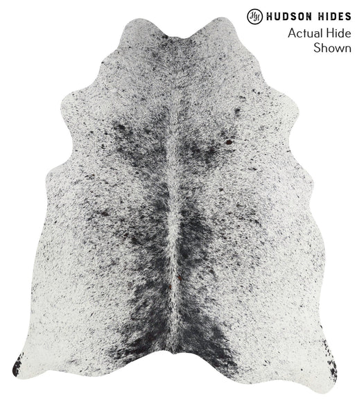 Salt and Pepper Black Cowhide Rug #68711