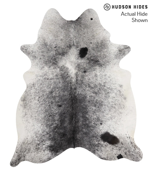 Salt and Pepper Black Cowhide Rug #68822
