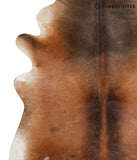 Brown with Red Cowhide Rug #68940