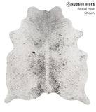 Salt and Pepper Black Cowhide Rug #68971