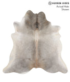 Grey with Beige Cowhide Rug #69004