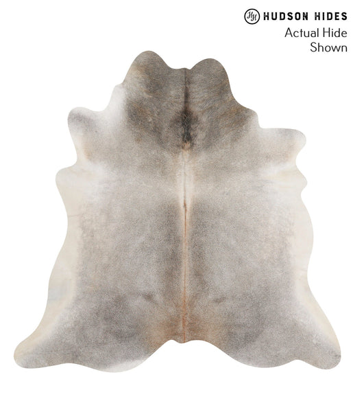 Grey with Beige Cowhide Rug #69004