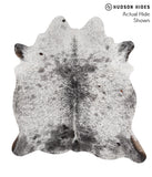 Salt and Pepper Black Cowhide Rug #69050