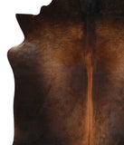 Brown with Red Cowhide Rug #69067