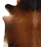Brown with Red Cowhide Rug #69098