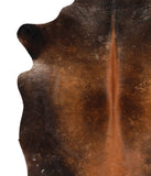 Brown with Red Cowhide Rug #69231
