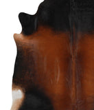 Brown with Red Cowhide Rug #69281
